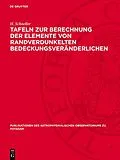 E-Book (pdf) Tafeln zur Berechnung der Elemente von randverdunkelten Bedeckungsveränderlichen von H. Schneller