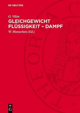 E-Book (pdf) Gleichgewicht Flüssigkeit  Dampf von E. Hala, J. Pick, V. Fried