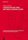 E-Book (pdf) Lexikalische und aktuelle Bedeutung von Wilhelm Schmidt