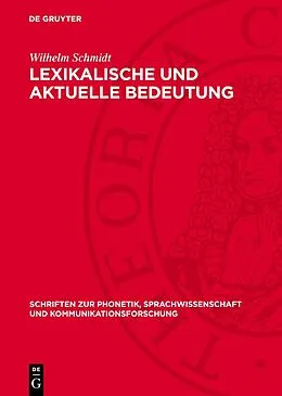 E-Book (pdf) Lexikalische und aktuelle Bedeutung von Wilhelm Schmidt