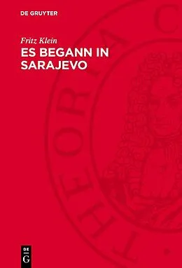 E-Book (pdf) Es begann in Sarajevo von Fritz Klein