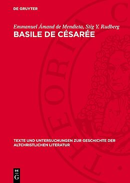 Livre Relié Basile de Césarée de Emmanuel Ámand de Mendieta, Stig Y. Rudberg