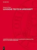 E-Book (pdf) Luvische Texte in Umschrift von Heinrich Otten