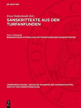 E-Book (pdf) Buddhistische Stotras aus ostturkistanischen Sanskrittexten von Dieter Schlingloff