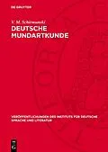 PDF Deutsche Mundartkunde von V. M. Schirmunski
