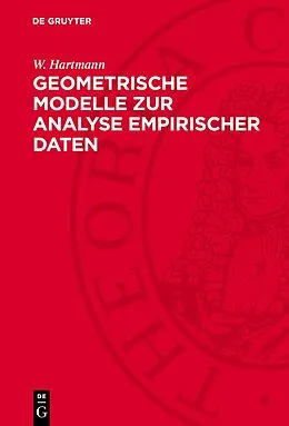 E-Book (pdf) Geometrische Modelle zur Analyse empirischer Daten von W. Hartmann