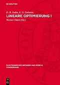 E-Book (pdf) Lineare Optimierung I von D. B. Judin, E. G. Golstein