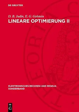 E-Book (pdf) Lineare Optimierung II von D. B. Judin, E. G. Golstein
