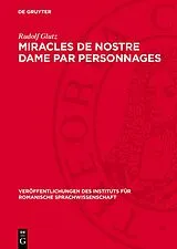 E-Book (pdf) Miracles de Nostre Dame par personnages von Rudolf Glutz