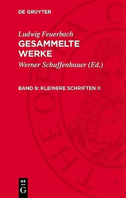 E-Book (pdf) Kleinere Schriften II von Ludwig Feuerbach