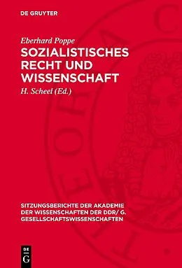 E-Book (pdf) Sozialistisches Recht und Wissenschaft von Eberhard Poppe