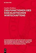 PDF Zielfunktionen des sozialistischen Wirtschaftens von Gunther Kohlmey