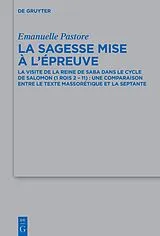 Fester Einband La sagesse mise à l'épreuve von Emanuelle Pastore