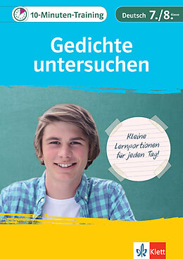 E-Book (pdf) Klett 10-Minuten-Training Deutsch Aufsatz Gedichte untersuchen 7./8. Klasse von Elke Hufnagel