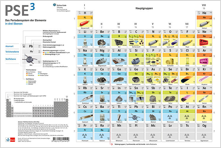 PSE3 - Das Periodensystem der Elemente in drei Ebenen
