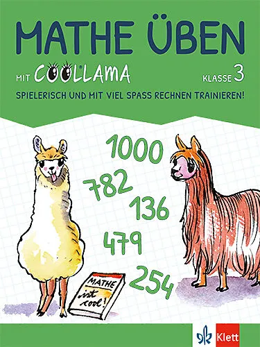 Mathe üben mit Coollama 3. Spielerisch und mit viel Spaß rechnen trainieren!