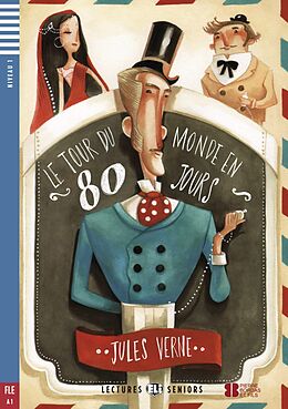 Couverture cartonnée Le tour du monde en 80 jours de Jules Verne