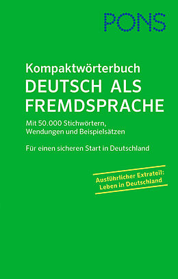 Fester Einband PONS Kompaktwörterbuch Deutsch als Fremdsprache von 