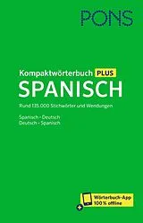 Fester Einband PONS Kompaktwörterbuch Plus Spanisch von 