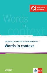 Kartonierter Einband Words in context von Louise Carleton-Gertsch