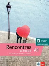 Kartonierter Einband Rencontres en français A1 - Hybride Ausgabe allango von 