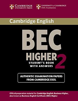 Kartonierter Einband Cambridge BEC Higher 2 von 