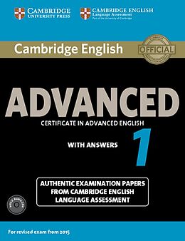 Couverture cartonnée Cambridge English Advanced 1 for updated exam de 