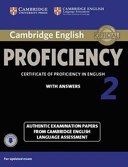 Couverture cartonnée Cambridge English Proficiency 2 for updated exam de 