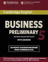 Kartonierter Einband Cambridge English Business Preliminary 5 von 