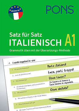 Kartonierter Einband (Kt) PONS Satz für Satz Italienisch A1 von Katarzyna Foremniak