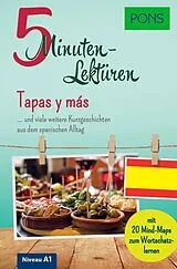Kartonierter Einband PONS 5-Minuten-Lektüren Spanisch A1 - Tapas y más von