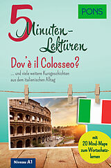 Kartonierter Einband PONS 5-Minuten-Lektüren Italienisch A1 - Dov'è il Colosseo? von 