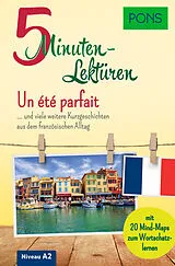 Kartonierter Einband PONS 5-Minuten-Lektüren Französisch A2 - Un été parfait von Romain Allais, Xavier Creff, Samuel u a Desvoix
