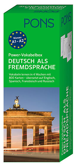 Kartonierter Einband PONS Power-Vokabelbox Deutsch als Fremdsprache von 