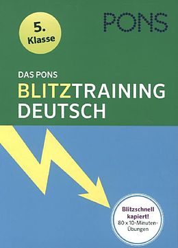 Fester Einband Das PONS Blitztraining Deutsch 5. Klasse von 