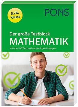 Kartonierter Einband PONS Der große Testblock Mathematik 5./6. Klasse von 