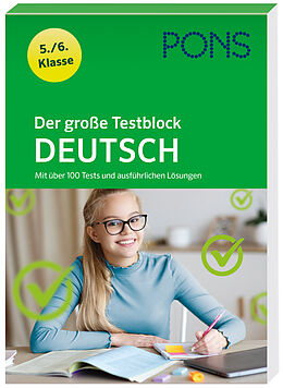 Kartonierter Einband PONS Der große Testblock Deutsch 5./6. Klasse von 