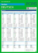 Kartonierter Einband PONS Verben auf einen Blick Deutsch von Renate Weber