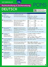 Kartonierter Einband (Kt) PONS Rechtschreibung und Zeichensetzung auf einen Blick Deutsch von Klaus Röhe