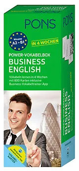 Fester Einband PONS Power-Vokabelbox Business English in 4 Wochen von 