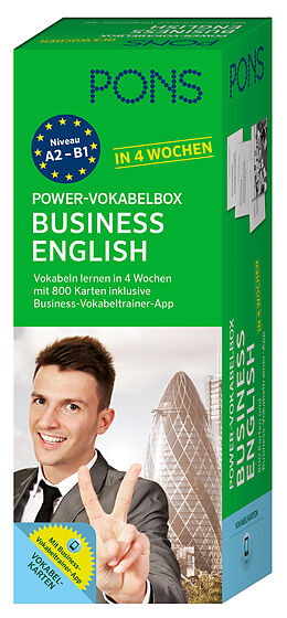 Kartonierter Einband PONS Power-Vokabelbox Business English in 4 Wochen von 