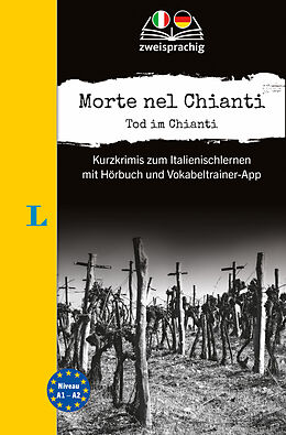 Kartonierter Einband Langenscheidt Krimi zweisprachig Italienisch - Morte nel Chianti - Tod im Chianti (A1/A2) von Valerio Vial, Dominic Butler
