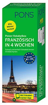 Kartonierter Einband PONS Power-Vokabelbox Französisch in 4 Wochen von 