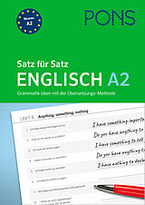 Kartonierter Einband PONS Satz für Satz Englisch A2 von 