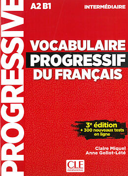Couverture cartonnée Vocabulaire progressif du français, 3ème édition de Claire Miquel, Anne Goliot-Lété