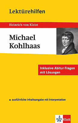 Kartonierter Einband Klett Lektürehilfen Heinrich von Kleist, Michael Kohlhaas von Thomas Gräff