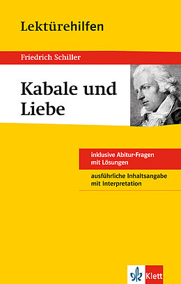 Kartonierter Einband Klett Lektürehilfen Friedrich Schiller, Kabale und Liebe von Georg Müller