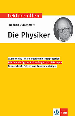 Kartonierter Einband Klett Lektürehilfen Friedrich Dürrenmatt, Die Physiker von Manfred Eisenbeis