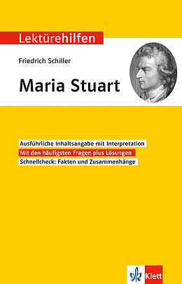 Kartonierter Einband Klett Lektürehilfen Friedrich Schiller, Maria Stuart von Hansjürgen Popp
