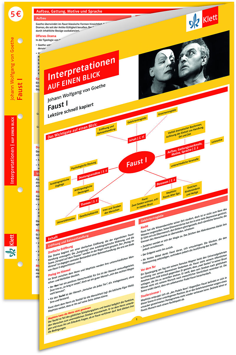 Klett Interpretationen auf einen Blick Johann Wolfgang von Goethe, Faust I